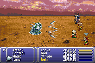 Strago uses the 1000 Needles Lore in Final Fantasy VI.