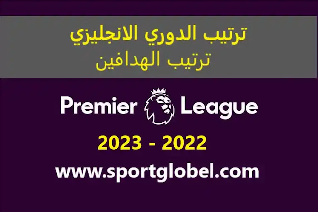ترتيب الدوري الانجليزي 2022 -2023  ترتيب هدافي الدوري الانجليزي 2022- 2023  هداف الدوري الانجليزي 2023  ترتيب الدوري الإنجليزي والهدافين 2022 -2023