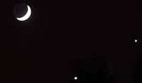 Formasi Segitiga Bulan, Venus dan Jupiter 18 Juni 2012