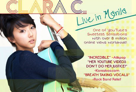 Clara C LIVE in Manila 2011, details, poster