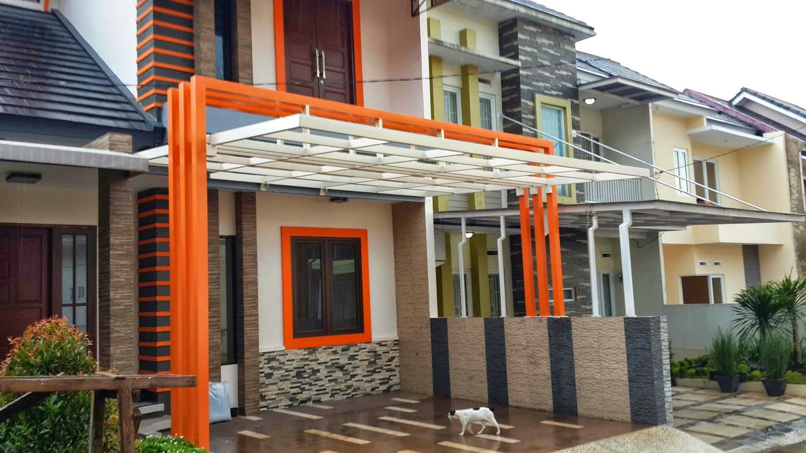Pemasangan canopy minimalis atap acrylic di sawangan depok Bengkel