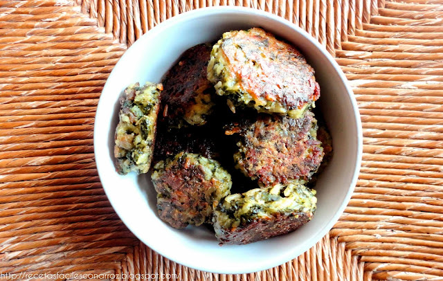 croquetas de arroz y acelga sin gluten