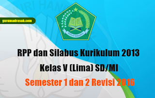 rpp dan silabus k 13 kelas 5 sd/mi