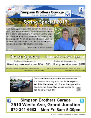 auto repair flyer coupon