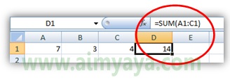 Rumus merupakan hal paling dasar di Microsoft excel Cara Membuat Rumus(Formula)  di Ms Excel 