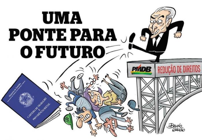 Resultado de imagem para PONTE PARA O FUTURO CHARGES