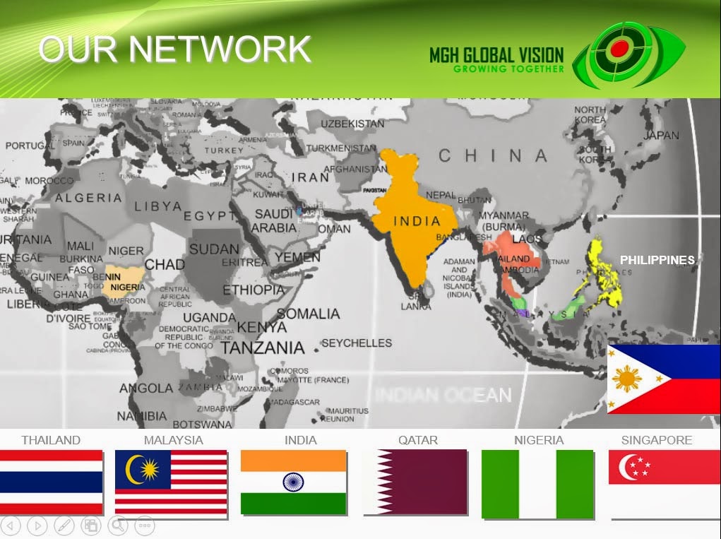 MGH Global SEO Seventh Slide image of countries where the company is currently operating at