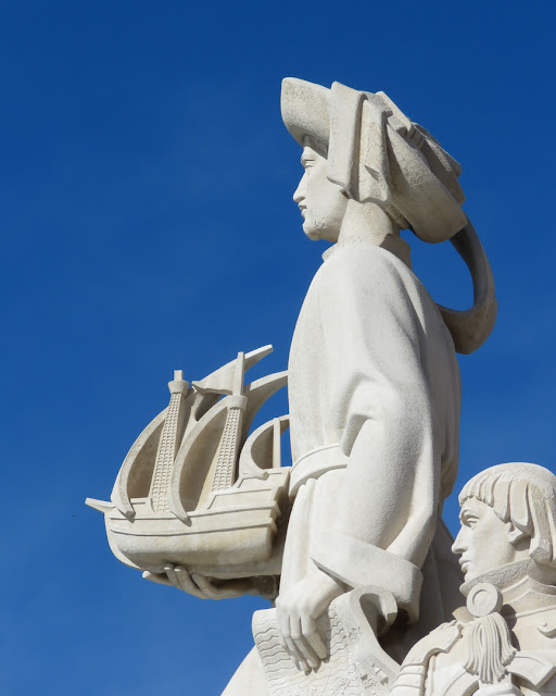 Henry the Navigator holding a model of a carrack, Padrão dos Descobrimentos, Santa Maria de Belém, Lisbon