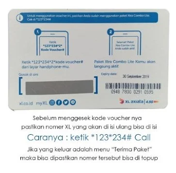 Cara Memasukan Voucher XL Yang Gagal