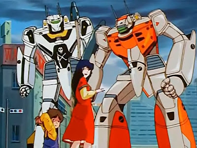 Minmay seems remarkably relaxed about the giant robot/planes that basically destroyed her home.