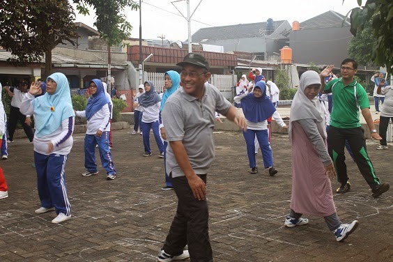 Wawali Olahraga Bersama Lansia Jantung Sehat 