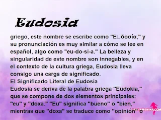 significado del nombre Eudosia