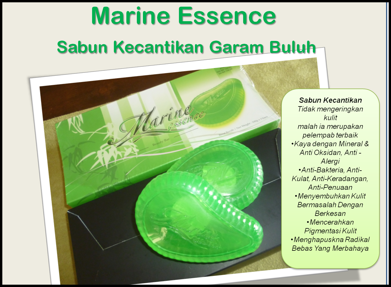 Sekadar perkongsian: eczema vs sabun marine essense