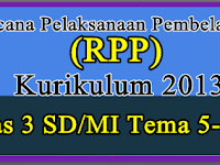 RPP K13 SD/MI Kelas 3 Tema 5,6,7,8 Hasil Revisi 