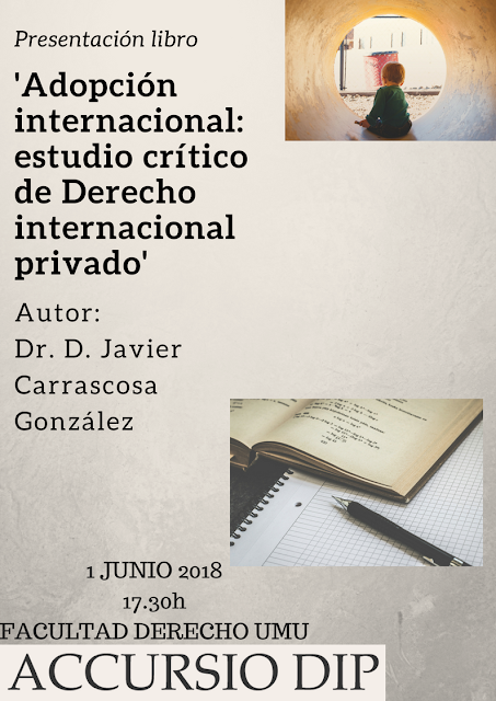 Presentación del libro: "Adopción internacional: estudio crítico de Derecho internacional privado"