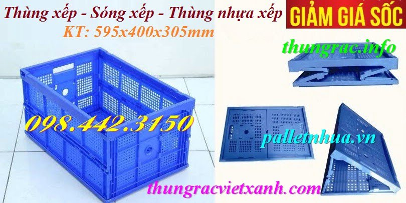 Thùng nhựa xếp 