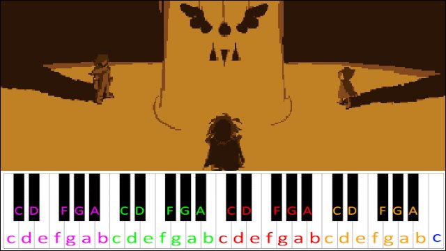 The Legend (Deltarune) Piano / Keyboard Easy Letter Notes for Beginners