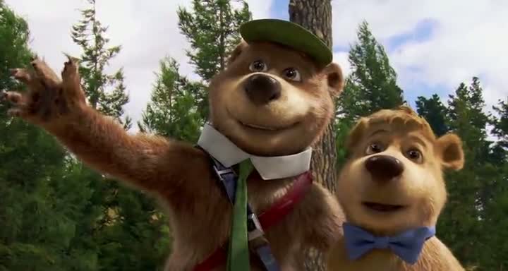 Screen Shot Of Yogi Bear (2010) Dual Audio Movie 300MB small Size PC Movie