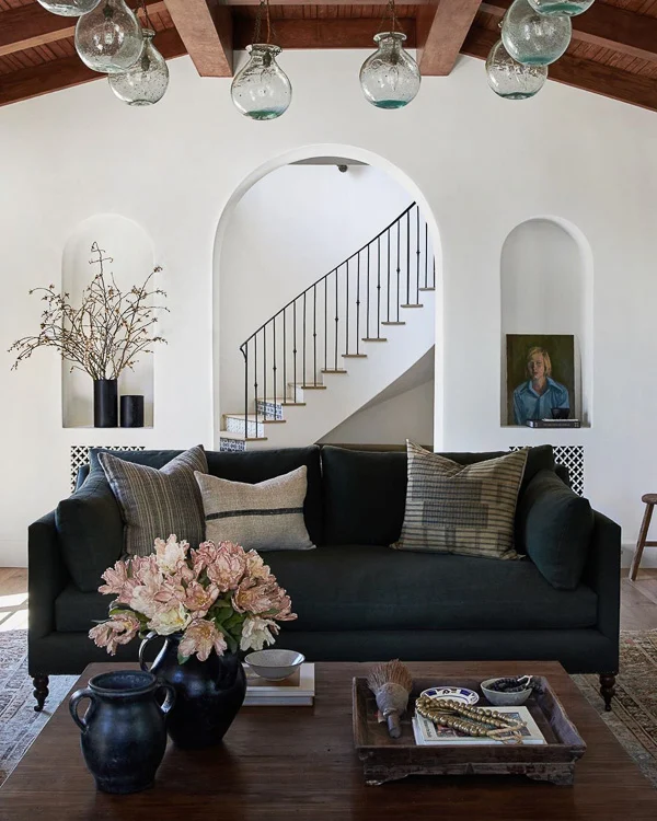 Spanish inspired living room design