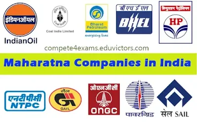 Maharatna Companies in India  (#India)(#economy)(#General Awareness)(#compete4exams)(#eduvictors)