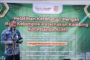 Bank Aceh kantor pusat operasional gelar pelatihan ketahanan pangan bagi kelompok peternakan kambing di banda aceh