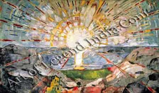 The Great Artist Edvard Munch Painting “The Sun” 1909-11 178" x 310" Oslo University 