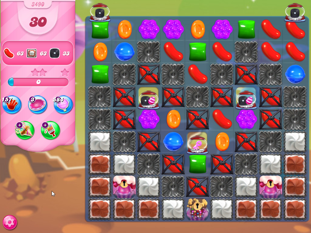 Candy Crush Saga level 3490