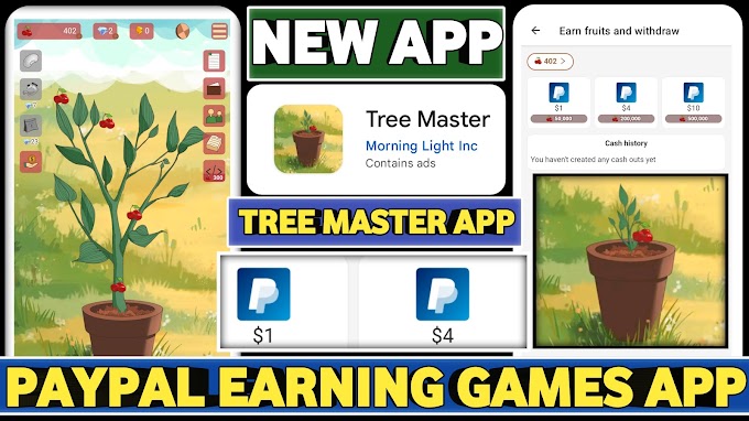 Tree Master App Review | Paypal Earning Games App