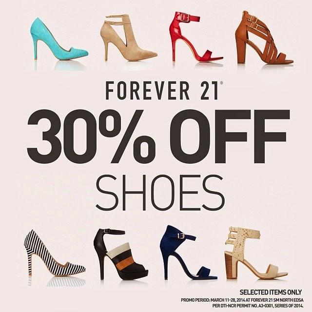 Forever 21 Shoe SALE happens until March 28, 2014. Enjoy 30% off on ...