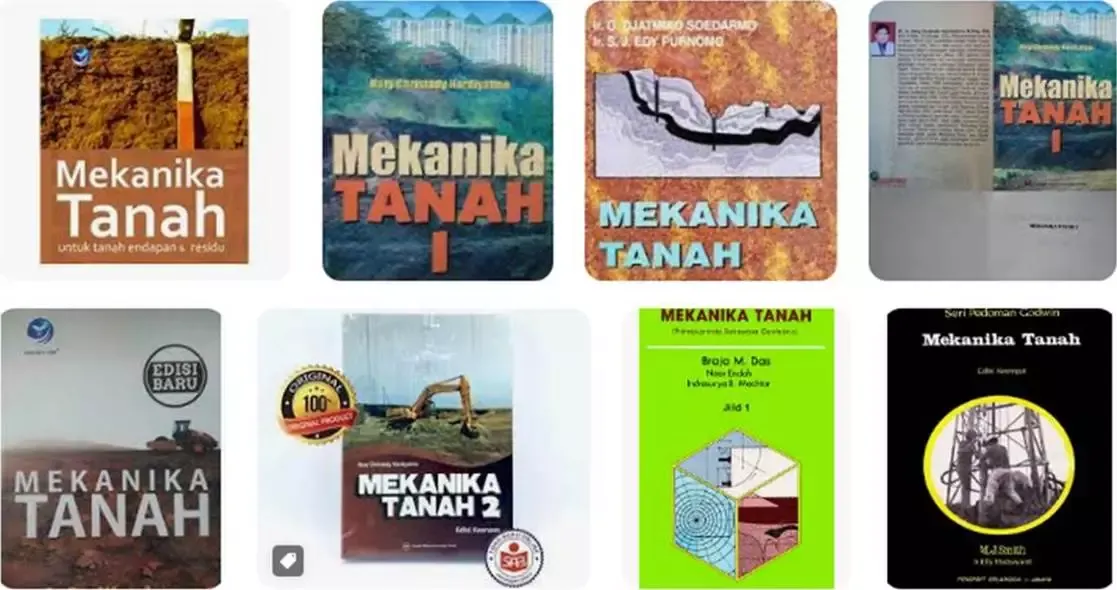 judul buku mekanika tanah mektan teknik sipil