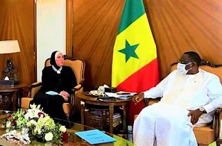 وزيرة التجارة تنقل رسالة من الرئيس السيسى لنظيره السنغالى بالعاصمة داكار