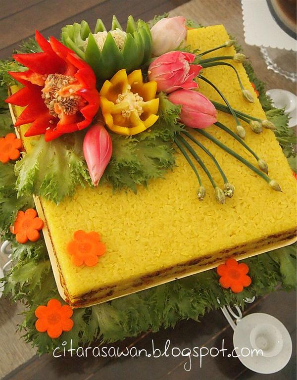 Tempahan Pulut Kuning Hantaran 1 Tingkat Blog Kakwan