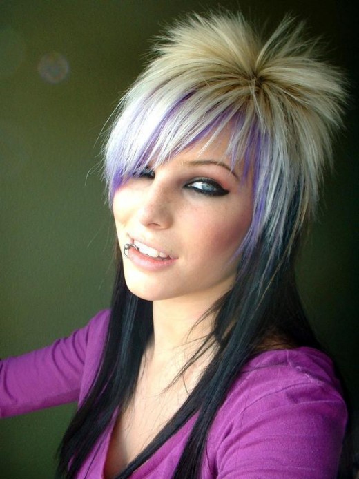 Emo Hairstyle Blonde