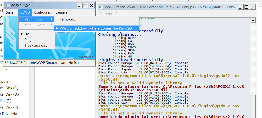  Cara Mudah Install Emulator PS2/PCSX2 V.10+Bios+Plugin