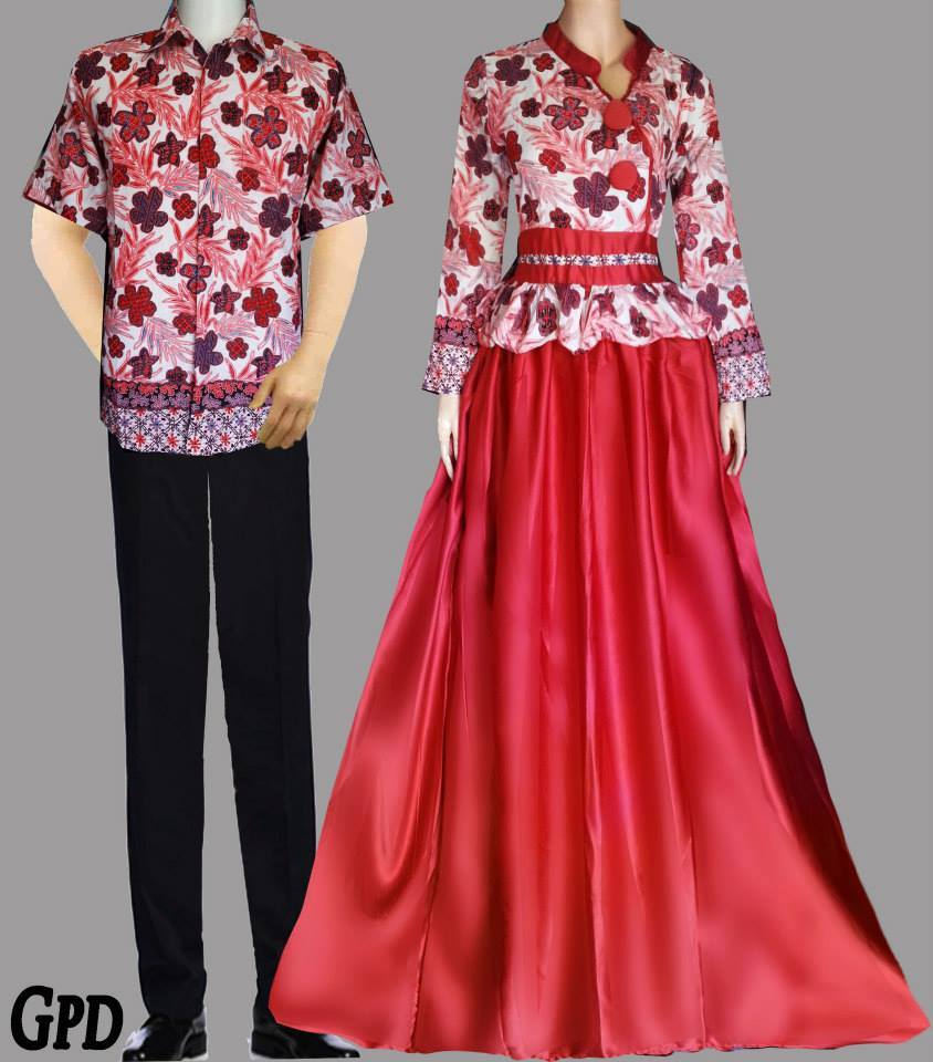 33 Model Baju  Gamis  Batik  Brokat Sifon Satin Terpopuler 