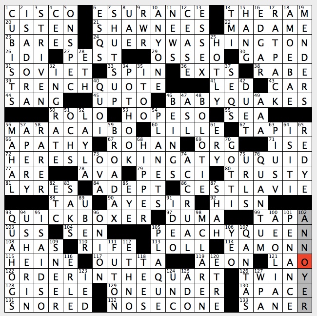 Rex Parker Does The Nyt Crossword Puzzle Pope Who