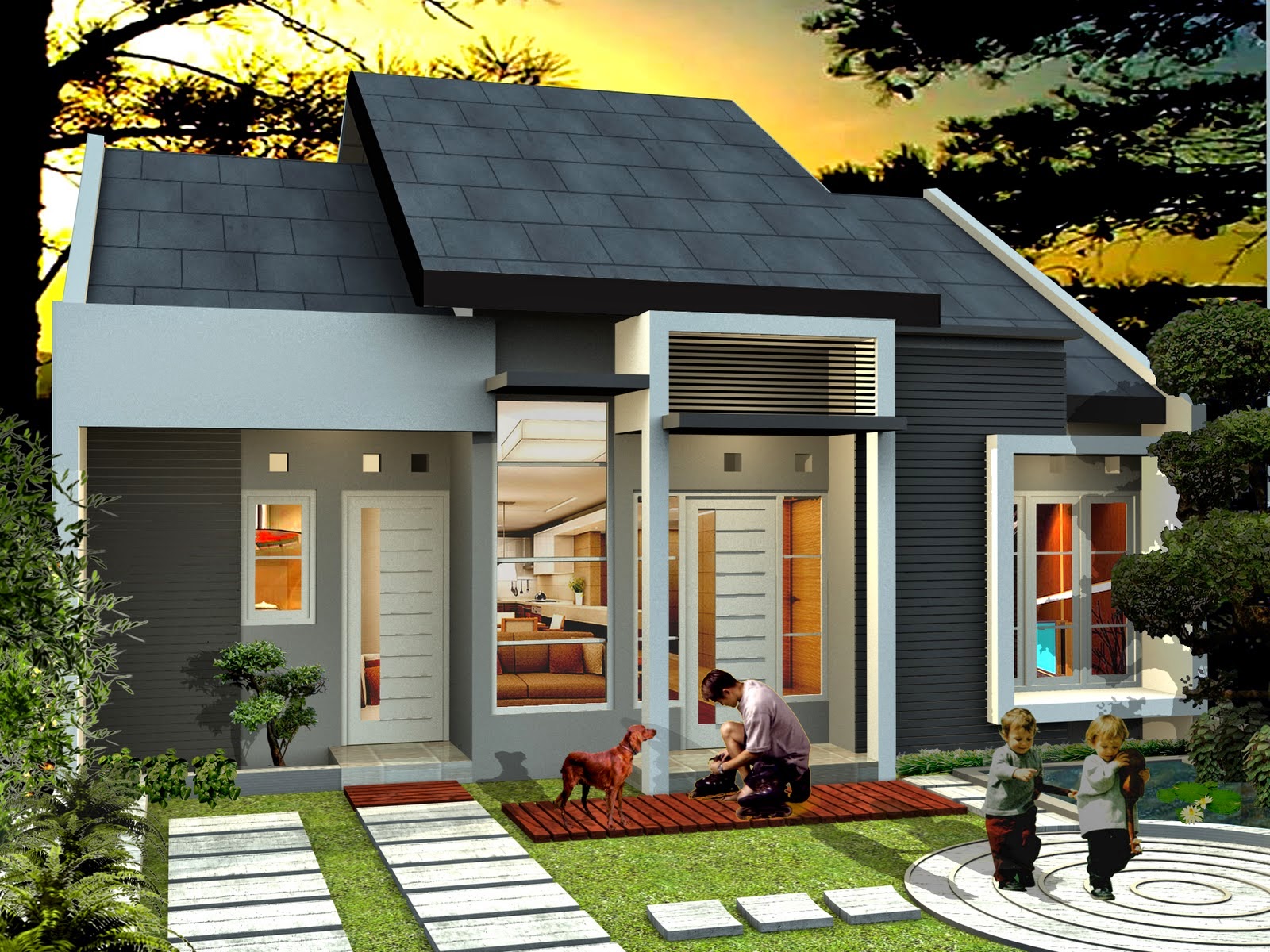 Desain Rumah Minimalis Modern Ada Garasi Mobil 2020 Rumah