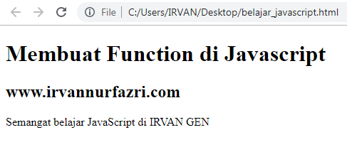 Belajar JavaScript Apa itu Function dan Bagaimana Cara Belajar JavaScript Apa itu Function dan Bagaimana Cara