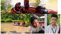 Tim Sar Gabungan Polman Cari 2 Orang Santri Terseret Banjir