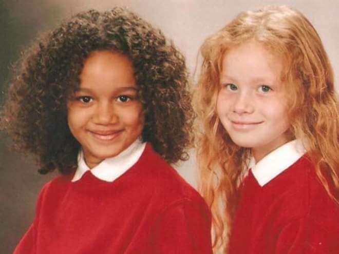 Beautiful Pictures Of The First Twin Sisters With Different Skin Colors Who Are 18 Years Old Today