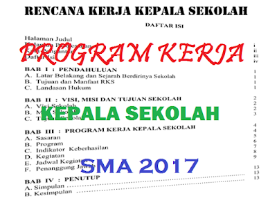 Download Program Kerja Kepala Sekolah Sekolah Menengan Atas  Download Program Kerja Kepala Sekolah Sekolah Menengan Atas (RKKS) 2018