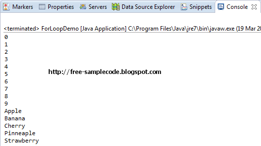 How To Use For Loop Statement In Java