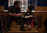 Jacob Tremblay and Colin Trevorrow on the set of The Book of Henry