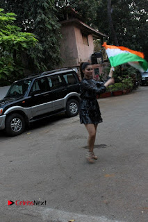 Bollywood Actress Model Urvashi Rautela Stills in Black Dress at Republic Day Celebrations  0009.jpg