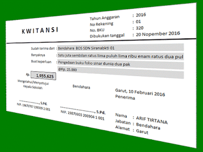 Aplikasi Kwitansi Sederhana Cetak Otomatis Untuk Laporan SPJ BOS