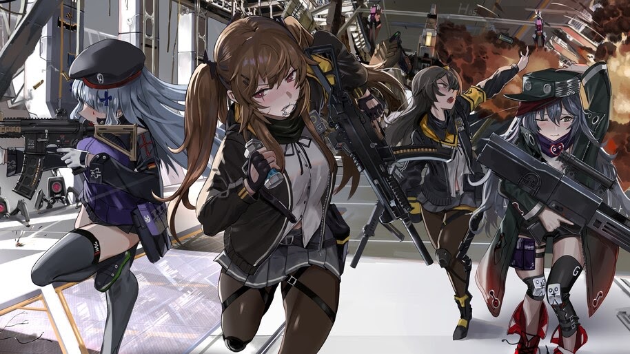 Anime Girls Frontline Guns Rifles 8k Wallpaper 9