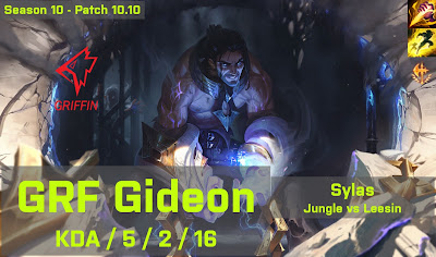 GRF Gideon Sylas JG vs Leesin - KR 10.10