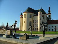 Monastery gardens and Zoubek fountain at Litomysl