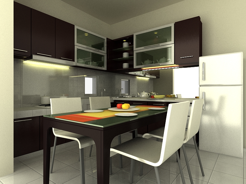 New home design 2011: modern kitchen set design