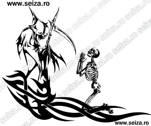 skeleton tattoo design / Death tattoo / tribal tattoo